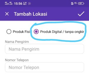 tambah lokasi bukaolshop